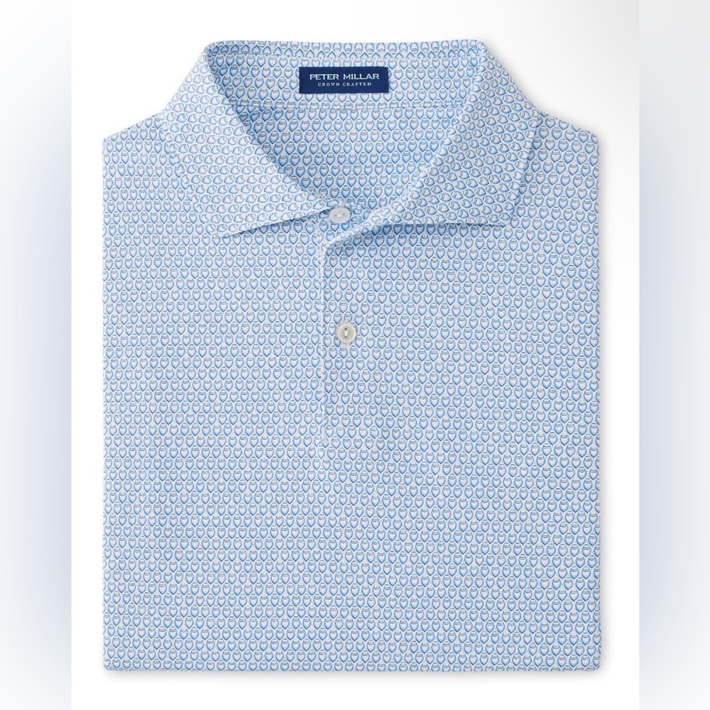 Peter Millar White Palermo Performance Jersey Polo Men's Size XL NWT